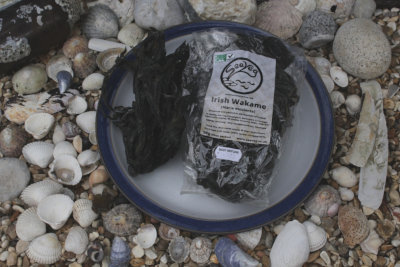 Seaveg Wakame Picture on plate with package